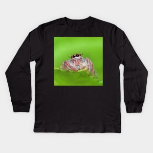 Jumping Spider Kids Long Sleeve T-Shirt